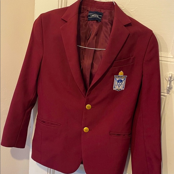 Kellenberg Latin School Lands' End Burgundy Blazer. Size 12 - Picture 1 of 5